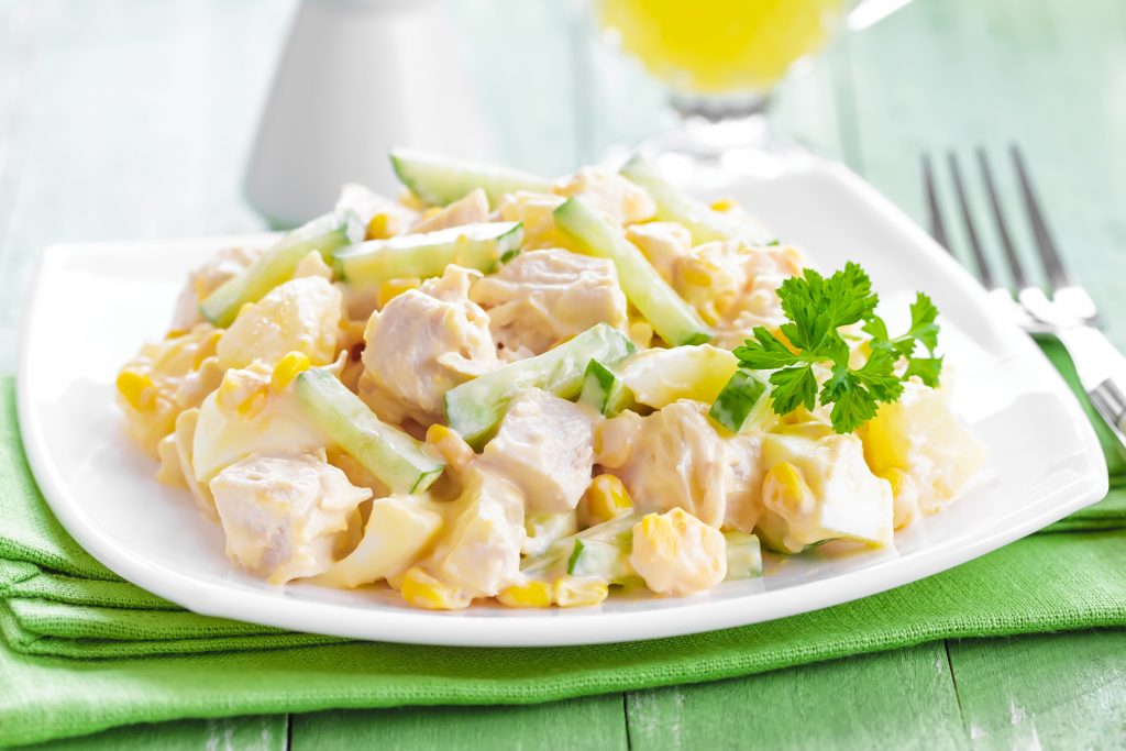 Салаты с курицей