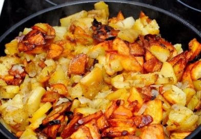 картофель жареный с луком рецепт