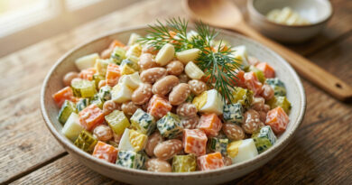 салат из моркови и фасоли